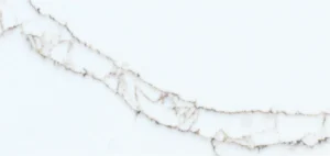 Кварцевый агломерат Avant Quartz в белом оттенке с коричневыми вставками