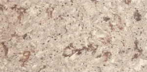 Композит кварца производителя Avant Quartz в бежевом цвете с элементами декора