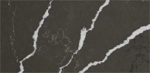 Композит кварца Noblle Quartz коллекции Calacatta в темно-коричневых оттенках