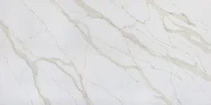 Композит кварца Calacatta Sun от SmartQuartz в белом оттенке