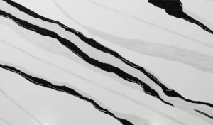 Композит кварца Etna Quartz Panda White в черно-белых цветах