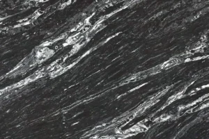 Композит кварца от производителя Etna Quartz Titanium Leather в черном цвете