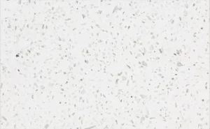 Композит кварца White Sand 3000x1400 белого цвета с вкраплениями
