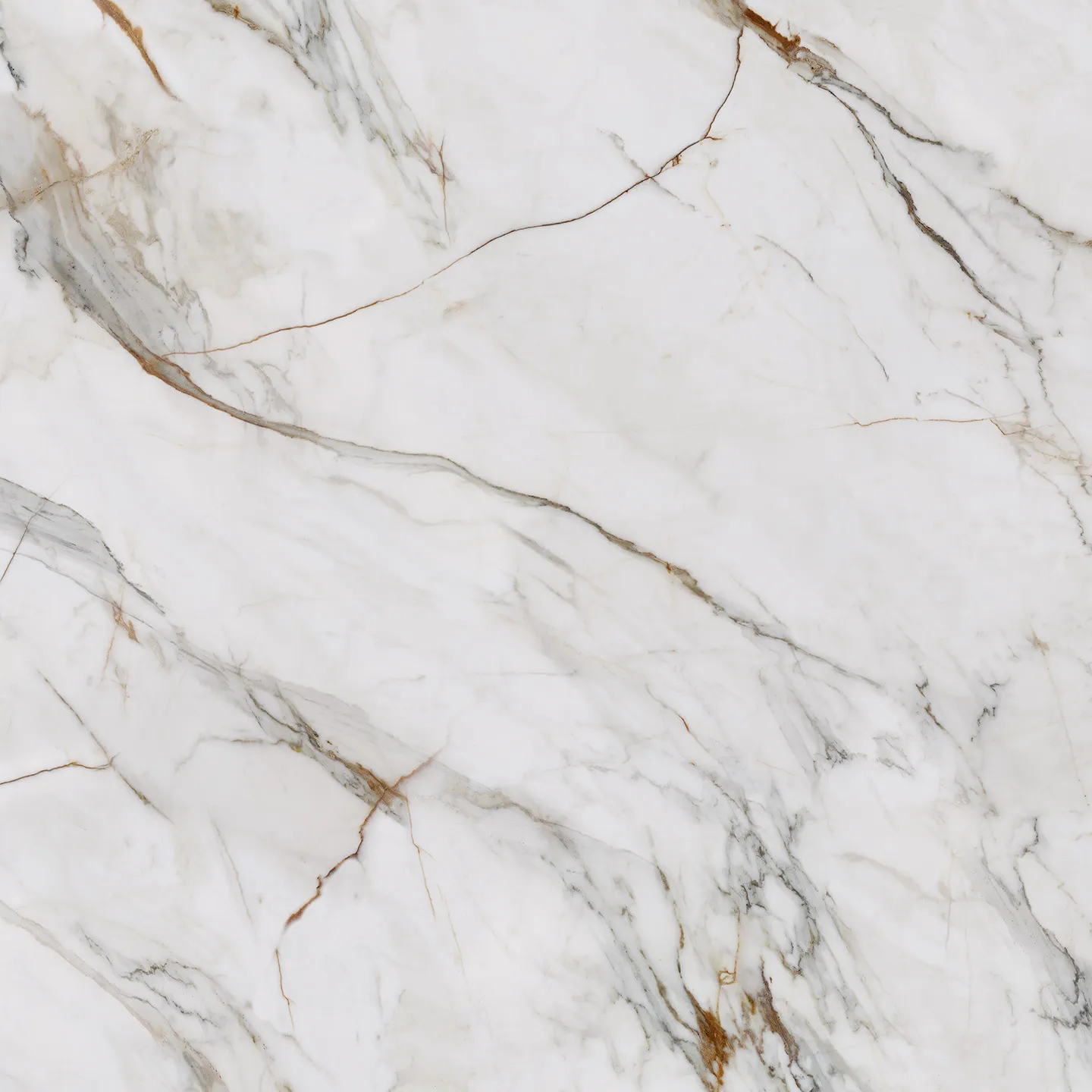 Кварцевый агломерат Calacatta Florance Gold от Coante серо-бежевого цвета