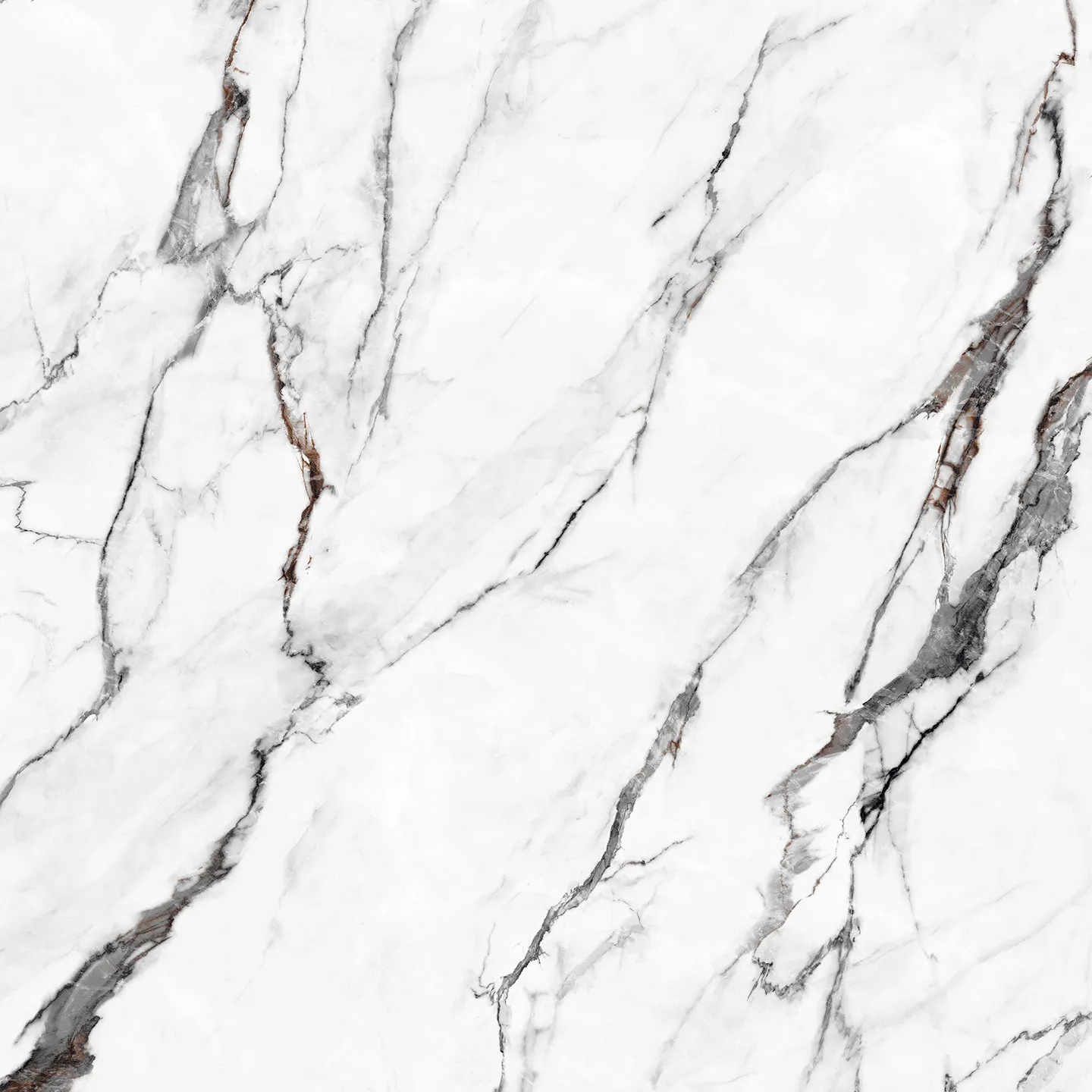 Кварцевый агломерат Calacatta Nomada производителя Coante в бело-серых цветах