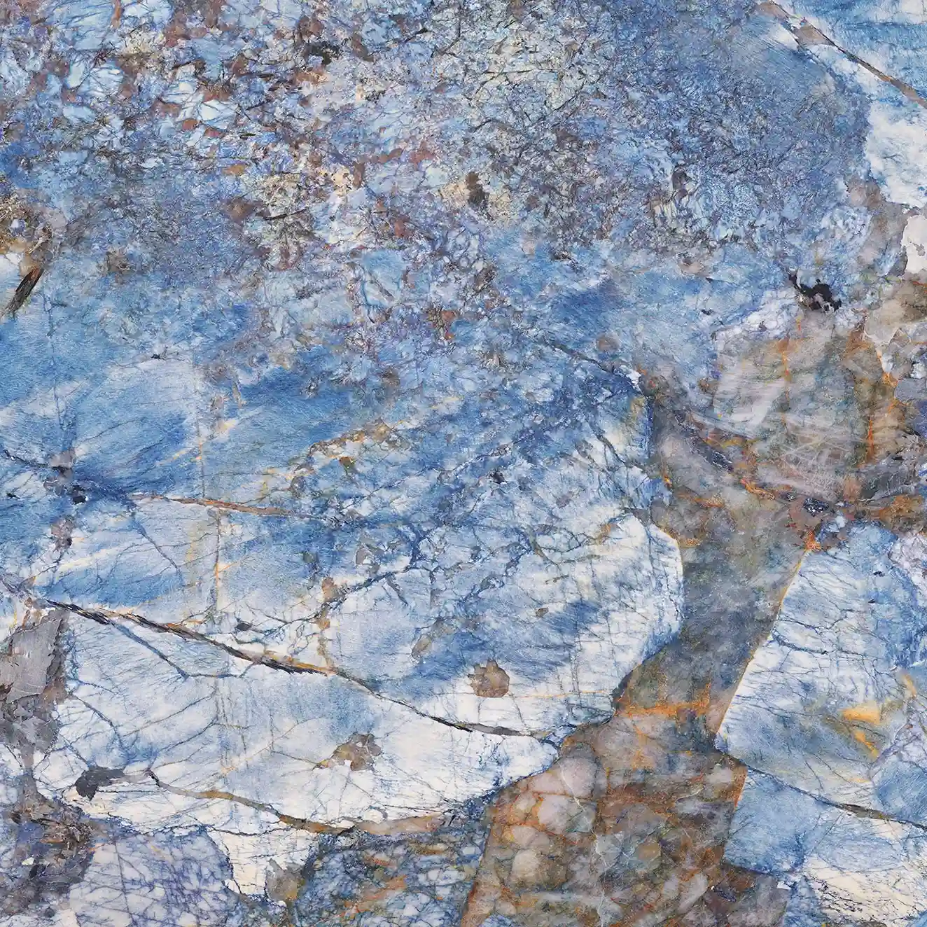 Композит кварца Plumora от производителя Coante голубого цвета