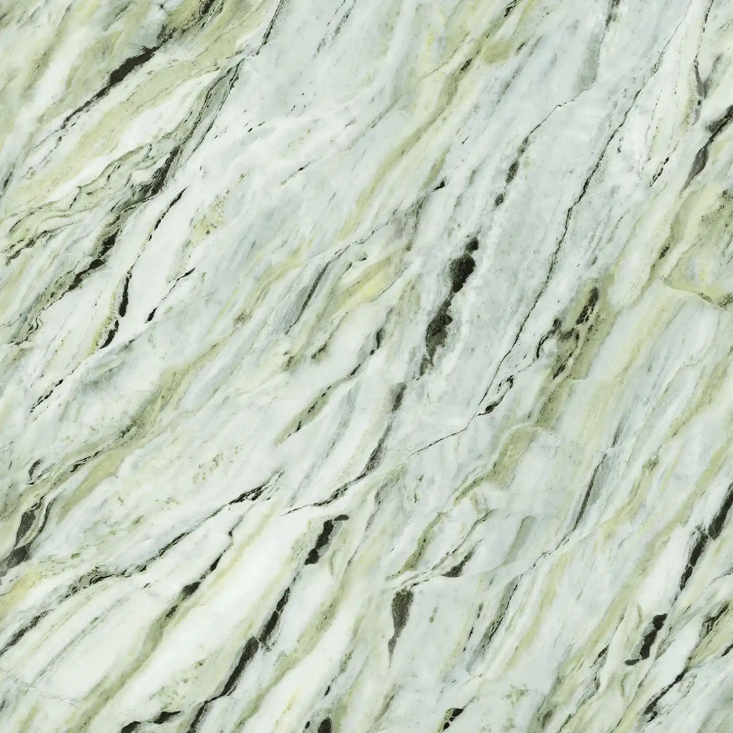 Кварцевый агломерат Silvalis Green от Coante в зеленом цвете