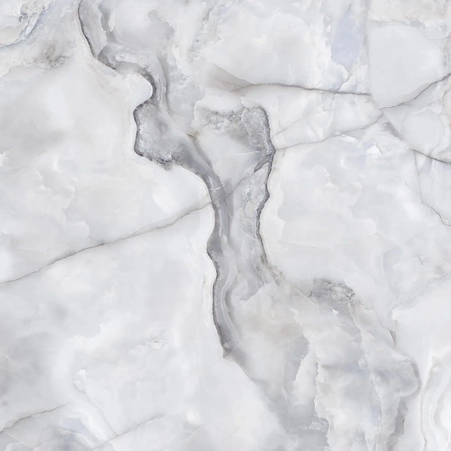 Кварцевый агломерат Skylora от Coante в бело-сером оттенке