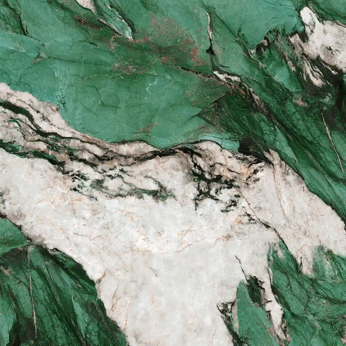 Кварц Zafiro Verde от производителя Coante в бежевых и зеленых тонах